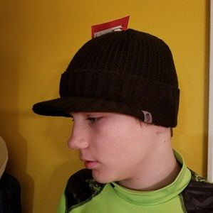 The north face stocking hat with bill